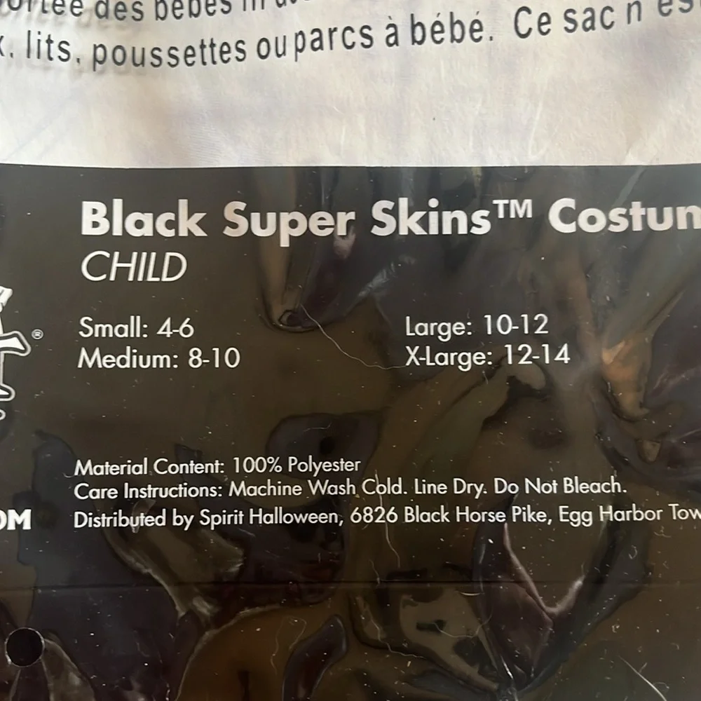 Kids Super Skins Skinsuit Costume sz L (10-12) - Picture 4 of 4